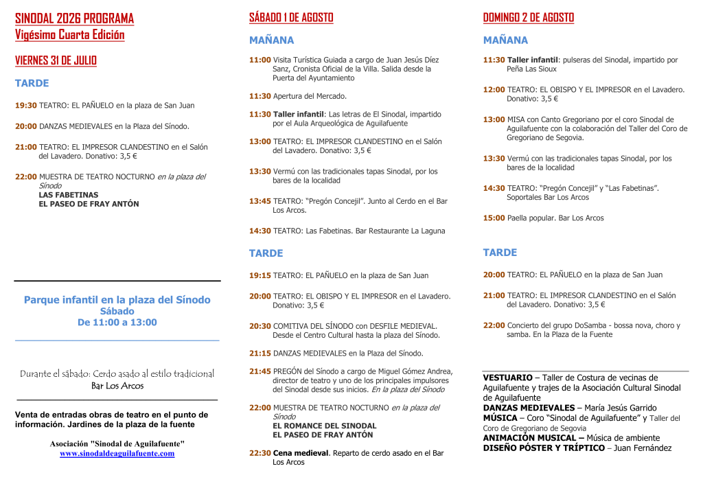 Programa Sinodal 2026
